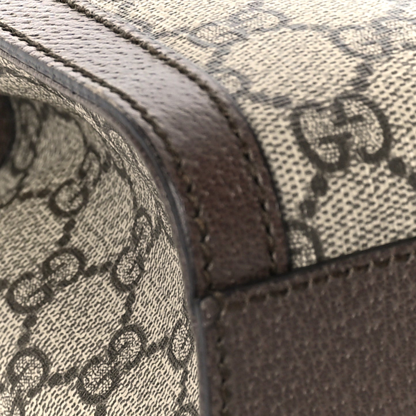 GG Supreme Monogram Small Ophidia Tote Bag Brown