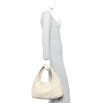 Bottega Veneta Nappa Intrecciato Ball Hobo White 2 of 17