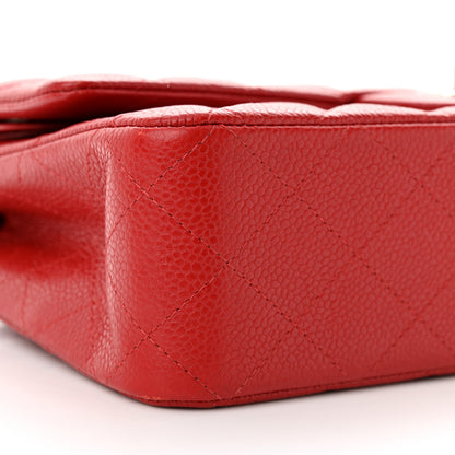 Chanel Caviar Quilted Medium Double Flap Red 9 of 11