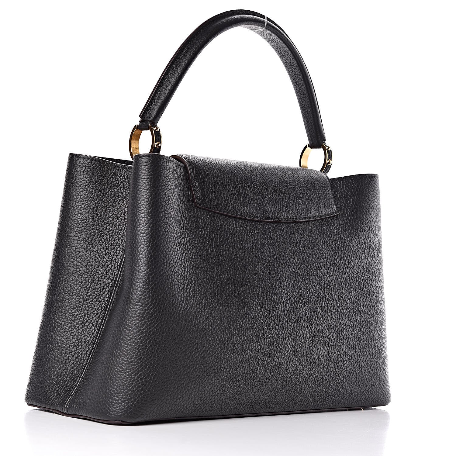 Louis Vuitton Taurillon Capucines MM Black 3 of 9
