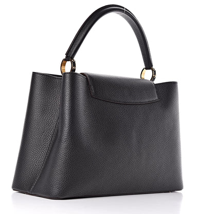 Louis Vuitton Taurillon Capucines MM Black 3 of 9
