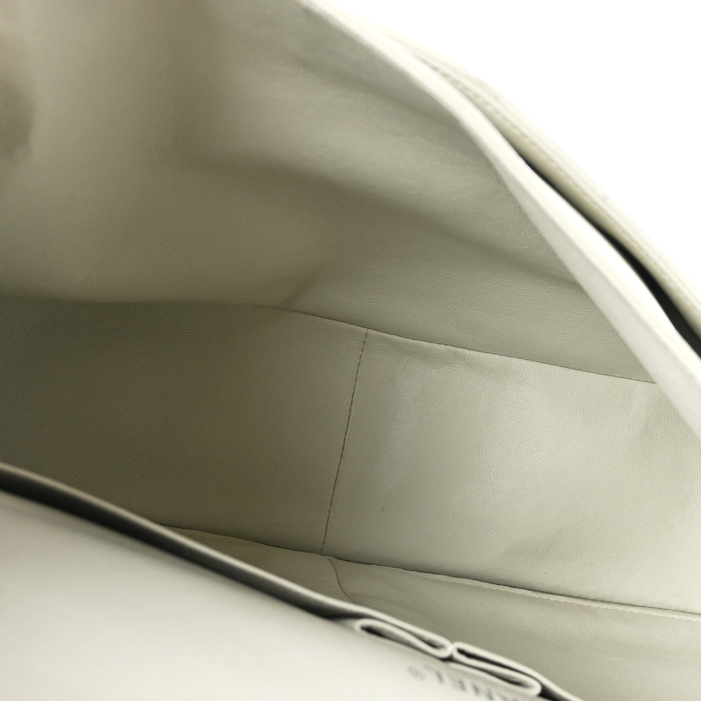 Caviar Quilted Maxi Double Flap Light Green