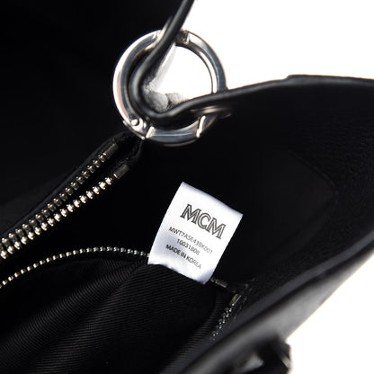 MCM Calfskin Ottomar Monogram Large Essential Tote Black 10 of 11