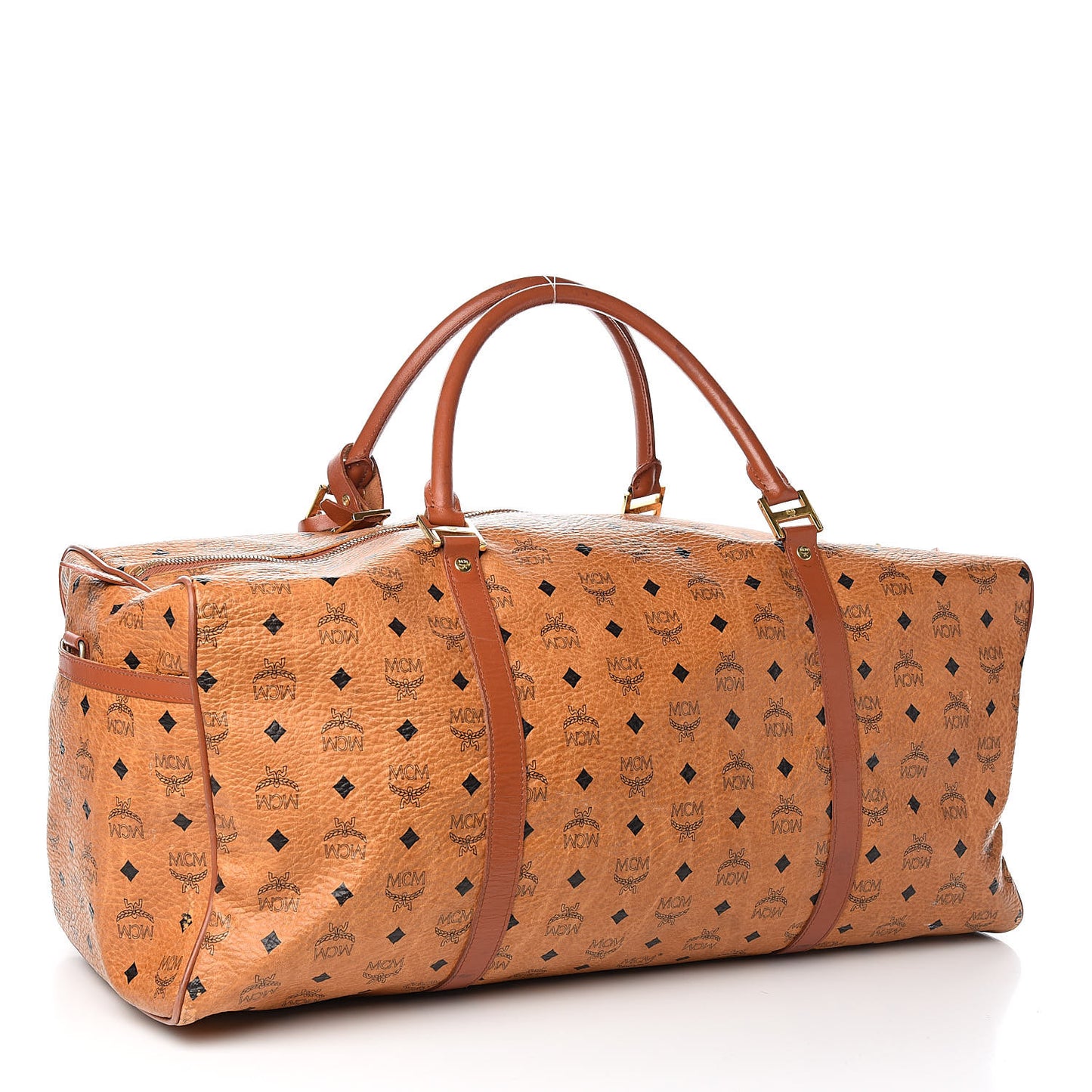 Visetos Boston Weekender Bag Cognac