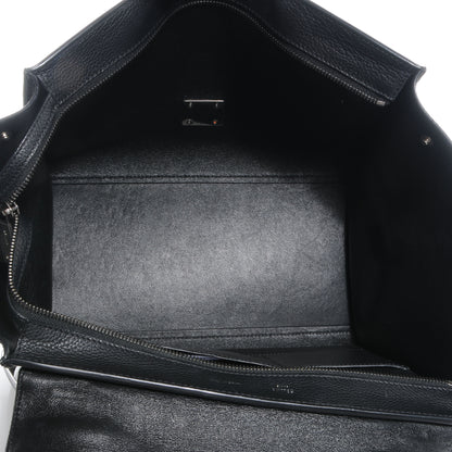 Celine Drummed Leather Suede Trapeze Small Luggage Black 5 of 8