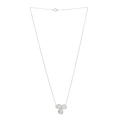 Tiffany Platinum Diamond Paper Flowers Pendant Necklace 5 of 10