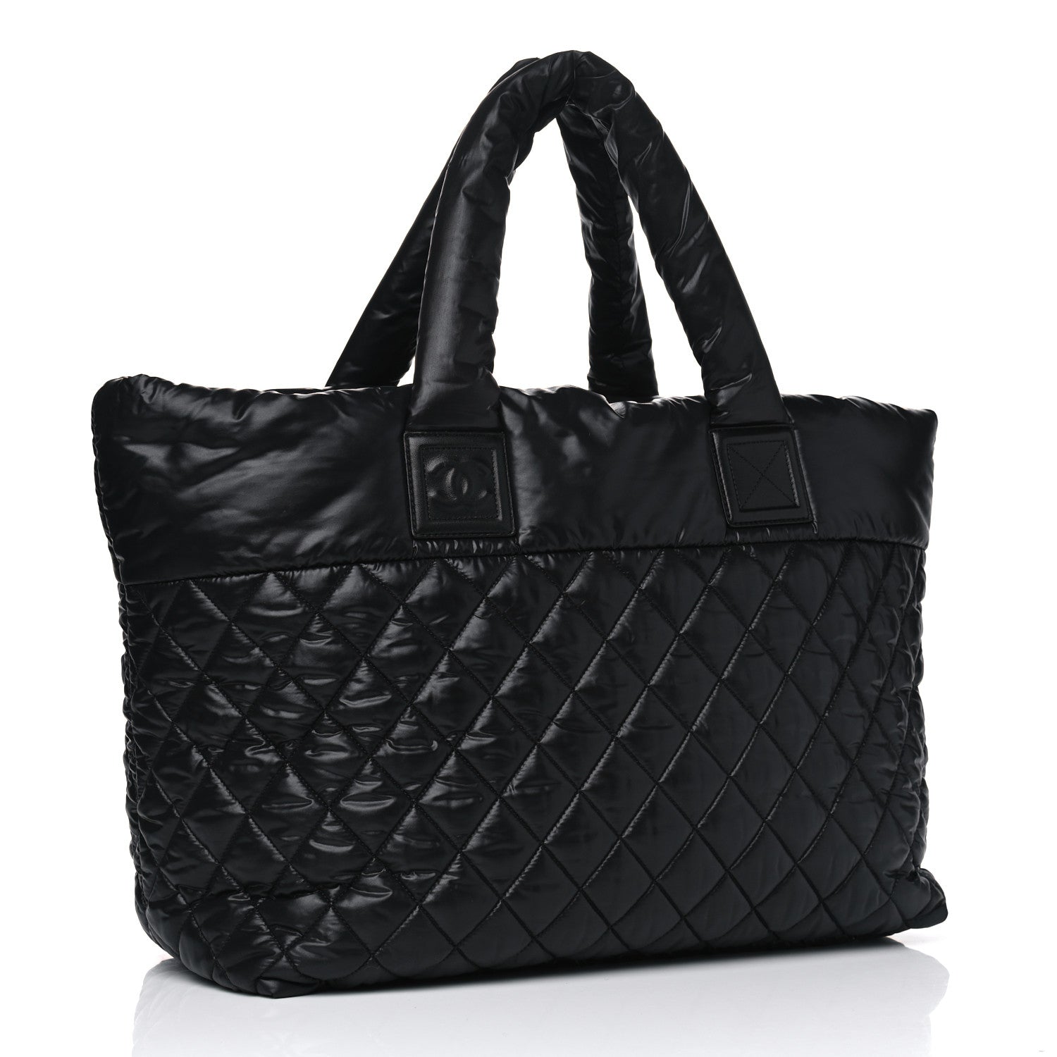 Chanel Nylon Quilted Large Coco Cocoon Tote Black 2 of 5