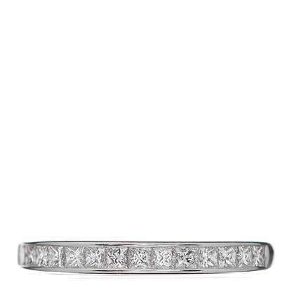 Tiffany Platinum Diamond .37ctw Half Circle Wedding Band Ring 49 5 1 of 4