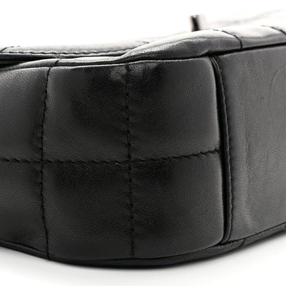 Chanel Lambskin Chocolate Bar Quilted Lambskin 4 Chain Flap Black 9 of 10