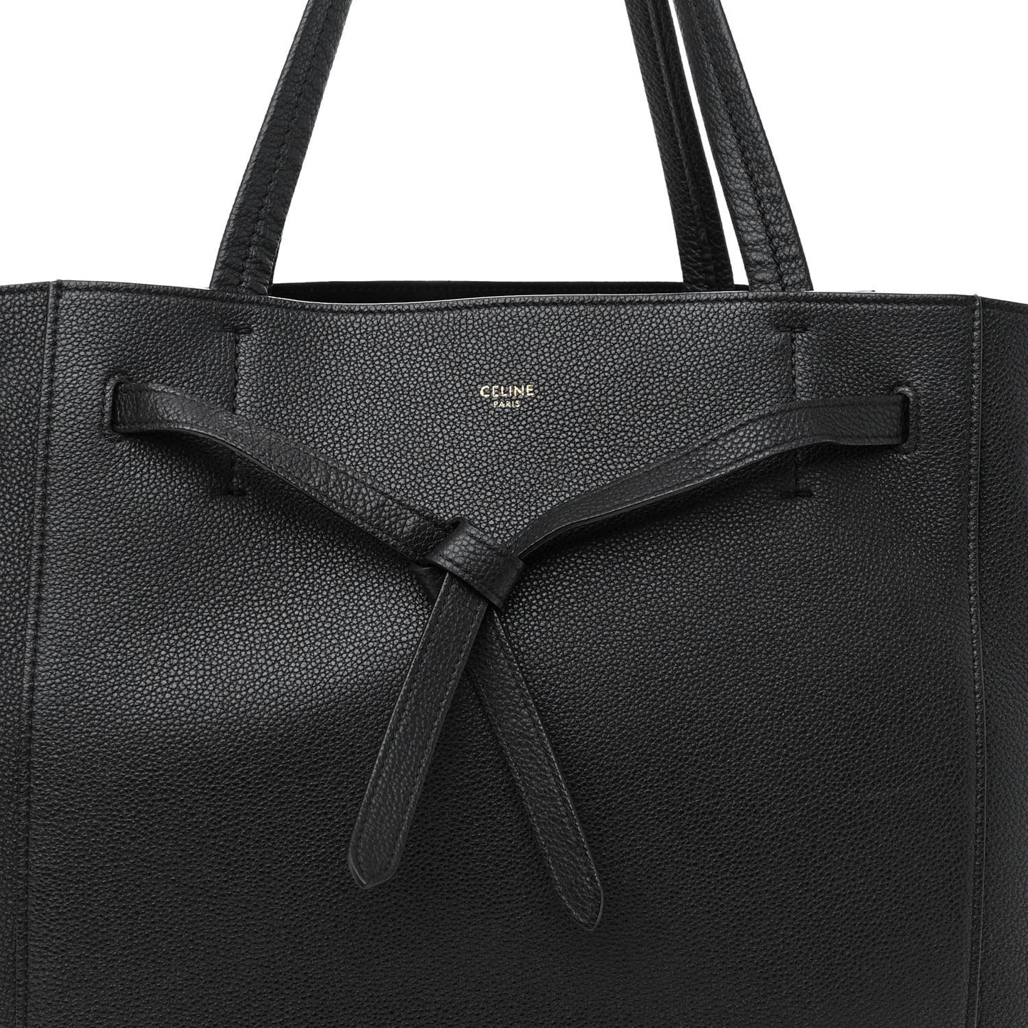 Soft Grained Calfskin Medium Belt Cabas Phantom Black