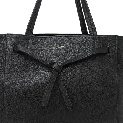 Celine Soft Grained Calfskin Medium Belt Cabas Phantom Black 7 of 9