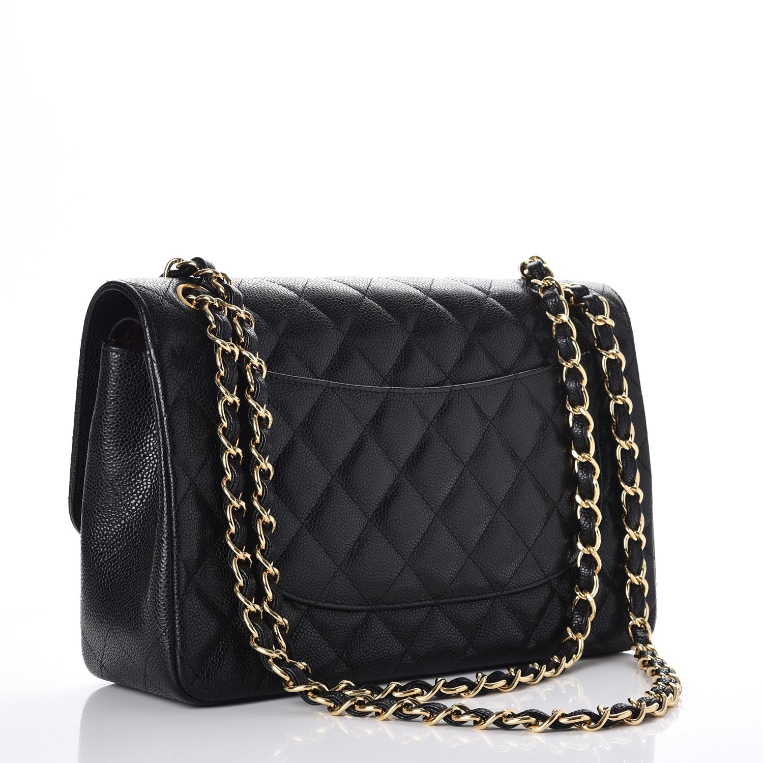 Chanel Caviar Quilted Jumbo Double Flap Black 5 of 9