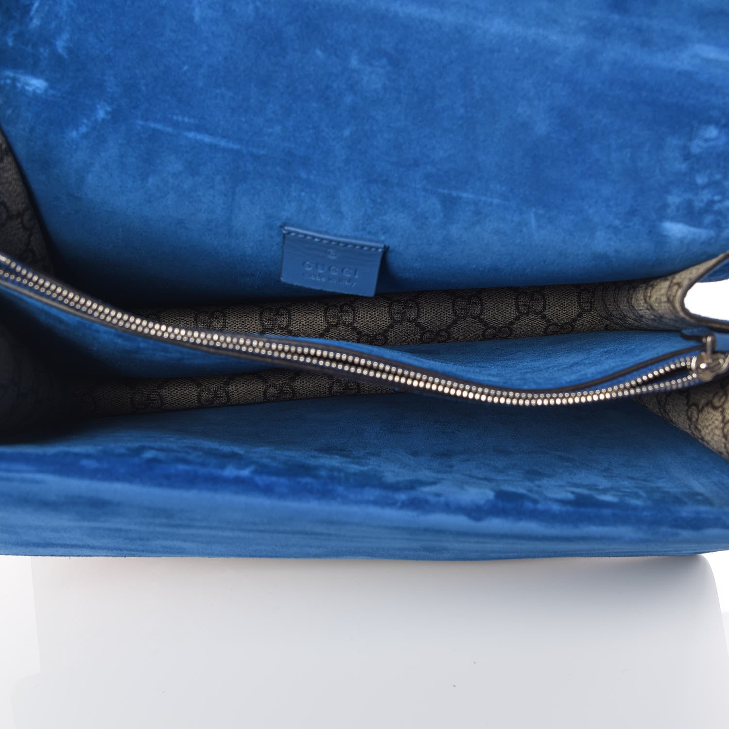 Gucci GG Supreme Monogram Embroidered Medium Dionysus Shoulder Bag Blue 7 of 12