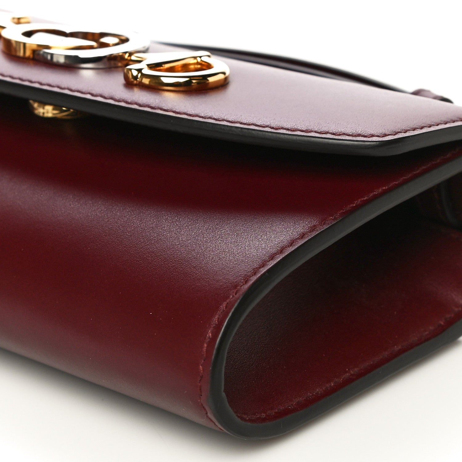 Gucci Shibuya Calfskin Mini Zumi Shoulder Bag Vintage Bordeaux 6 of 15