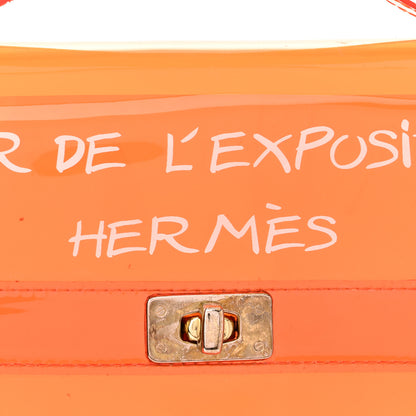 Hermes Vinyl Souvenir De L'Exposition Kelly Orange 6 of 11
