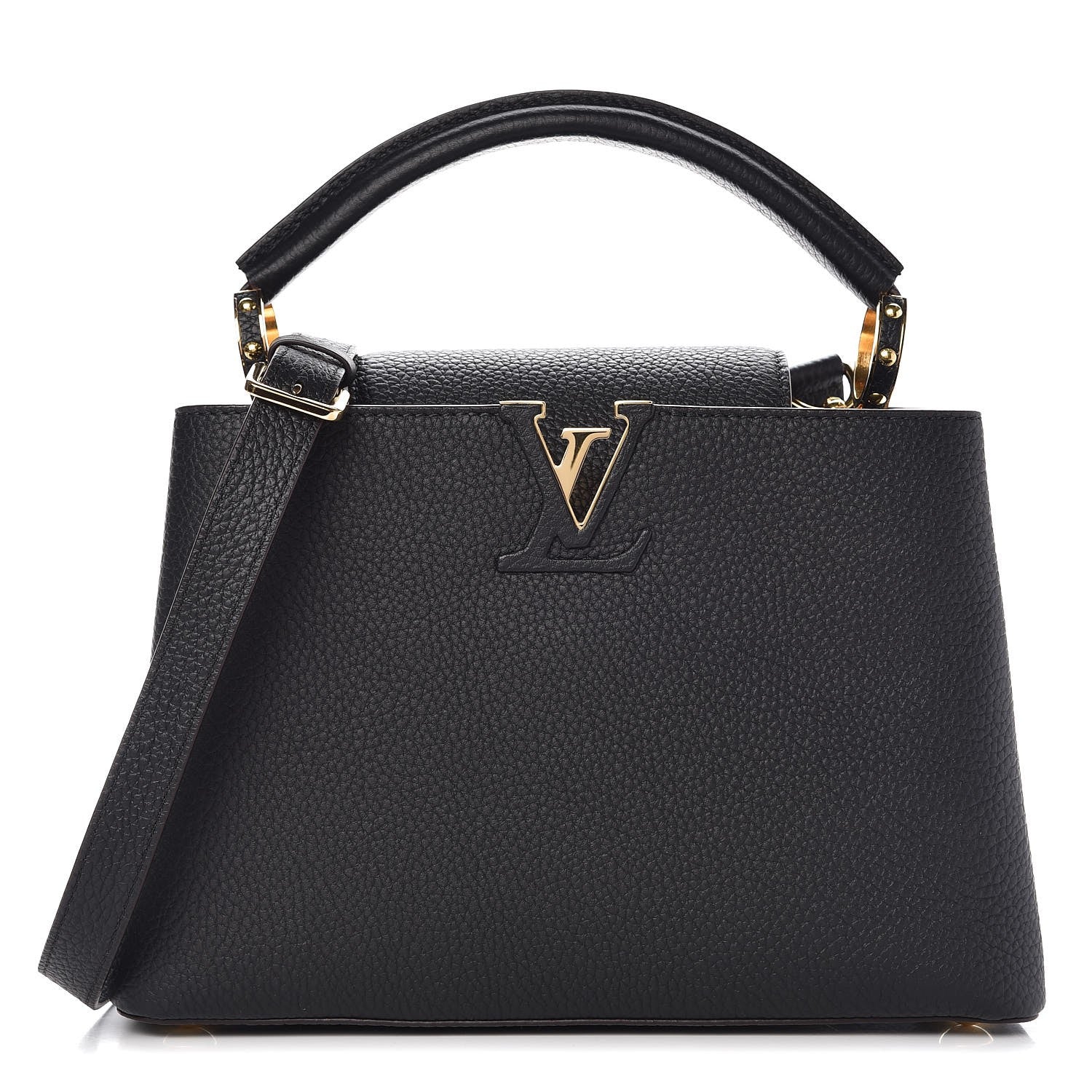 Louis Vuitton Taurillon Capucines BB Black 1 of 6