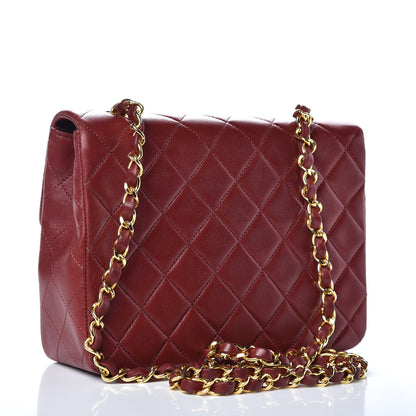 Chanel Lambskin Quilted Mini Square Flap Bordeaux 4 of 16