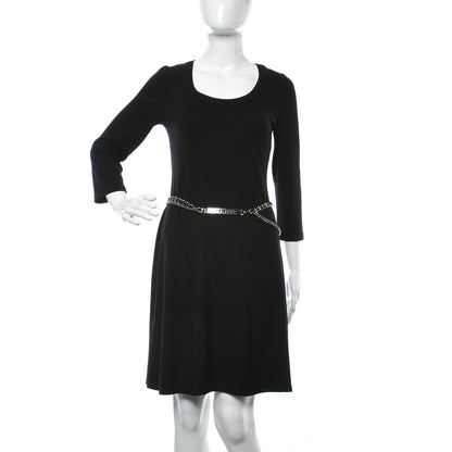 Chanel Lambskin Chain Belt Black Silver 2 of 5