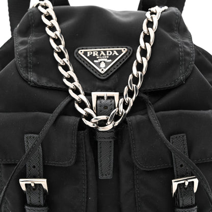 Prada Nylon Vela Mini Crossbody Backpack Black 8 of 14