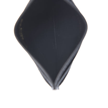 Saint Laurent Grain De Poudre Matelasse Chevron Monogram Credit Card Case Black 5 of 8