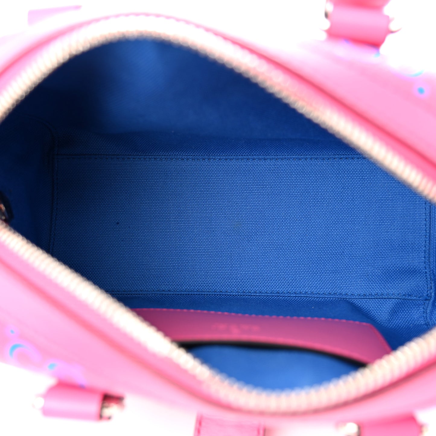 Calfskin GG Tennis Bi-Color Embossed Mini Duffle Bag Modern Fucsia Modern Blue