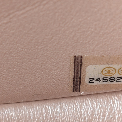 Chanel Iridescent Caviar Chevron Quilted Mini Rectangular Flap Light Gold 6 of 8