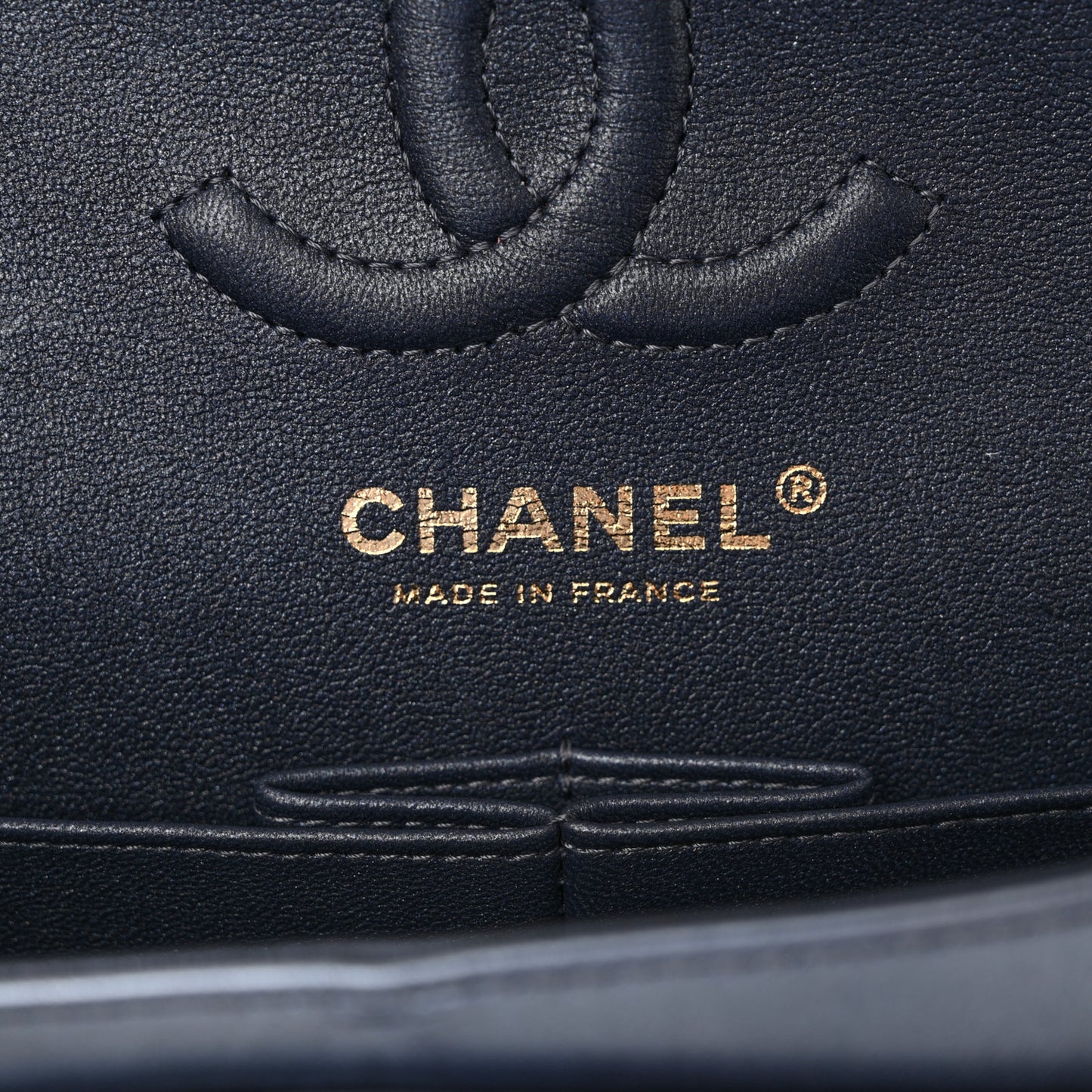 Metallic Lambskin Quilted Small Double Flap Blue