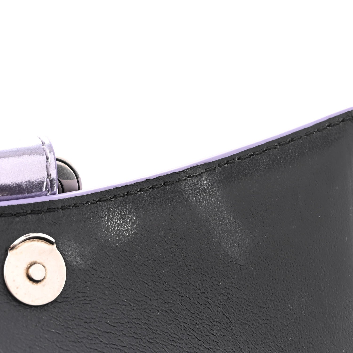 Balenciaga Metallic Calfskin Crocodile Embossed Hourglass Top Handle Bag XS Lilac 12 of 15