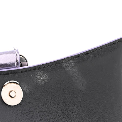 Balenciaga Metallic Calfskin Crocodile Embossed Hourglass Top Handle Bag XS Lilac 12 of 15