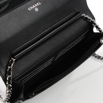 Chanel Caviar Timeless CC Wallet on Chain WOC Black 7 of 9