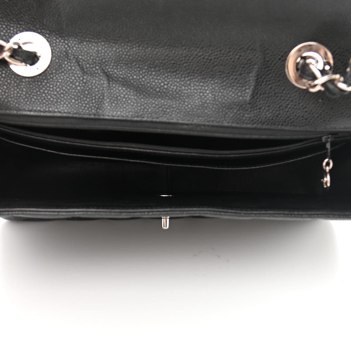 Caviar Quilted Jumbo Single Flap Black