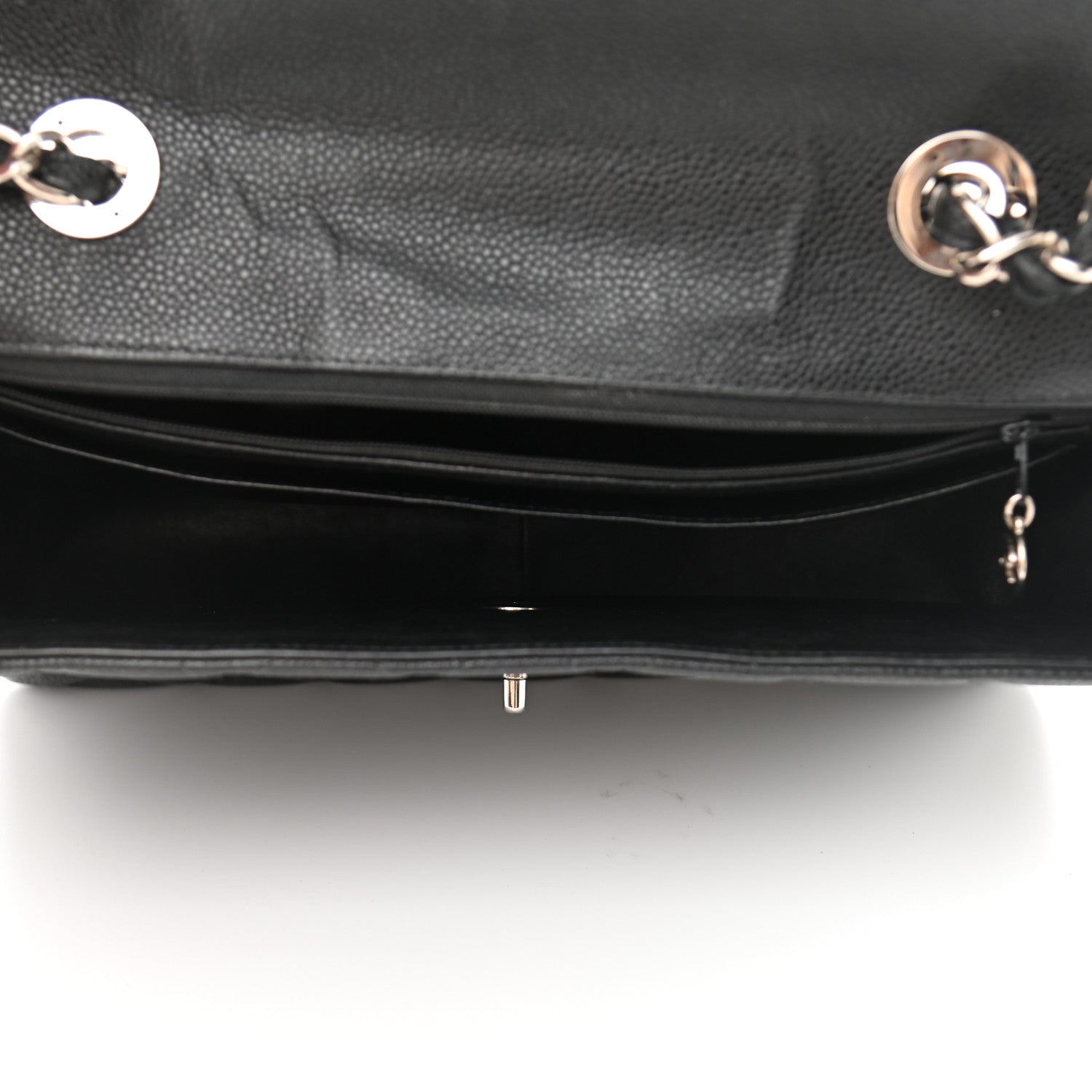 Chanel Caviar Quilted Jumbo Single Flap Black 5 of 10