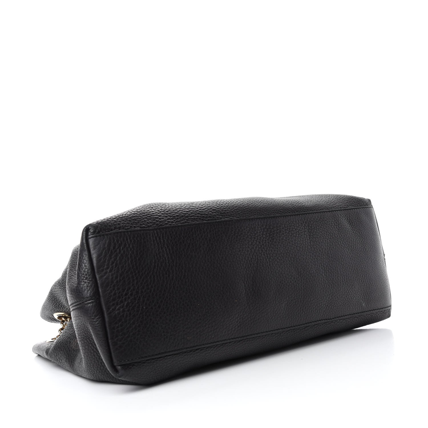 Gucci Pebbled Calfskin Medium Soho Chain Shoulder Bag Black 4 of 14