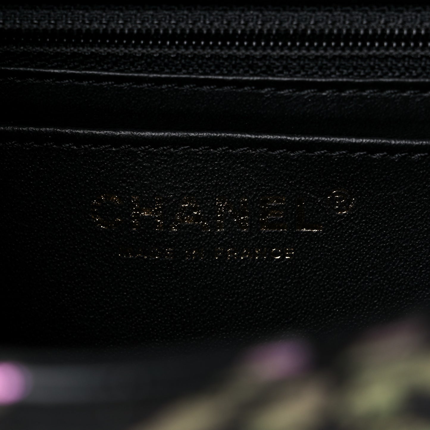 Calfskin Crocodile Embossed Graffiti 2.55 Mini Cocodile Reissue Flap Black Pink