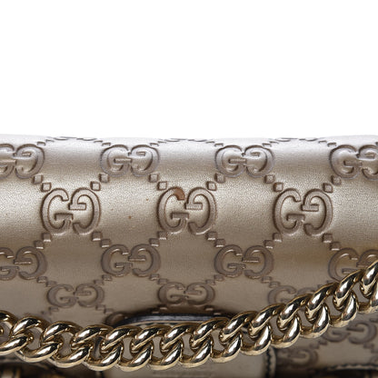 Gucci GG Shine Guccissima Medium Emily Chain Shoulder Bag Gold 12 of 19