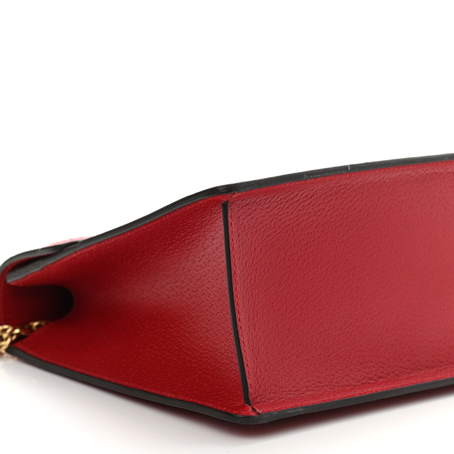 Gucci Calfskin Embroidered Medium Shoulder Bag Hibiscus Red 8 of 9