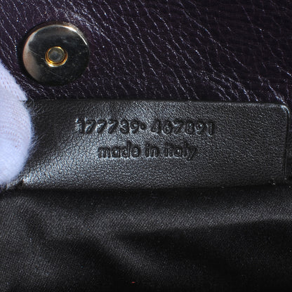 Saint Laurent Leather Tribute Tote Purple 6 of 7