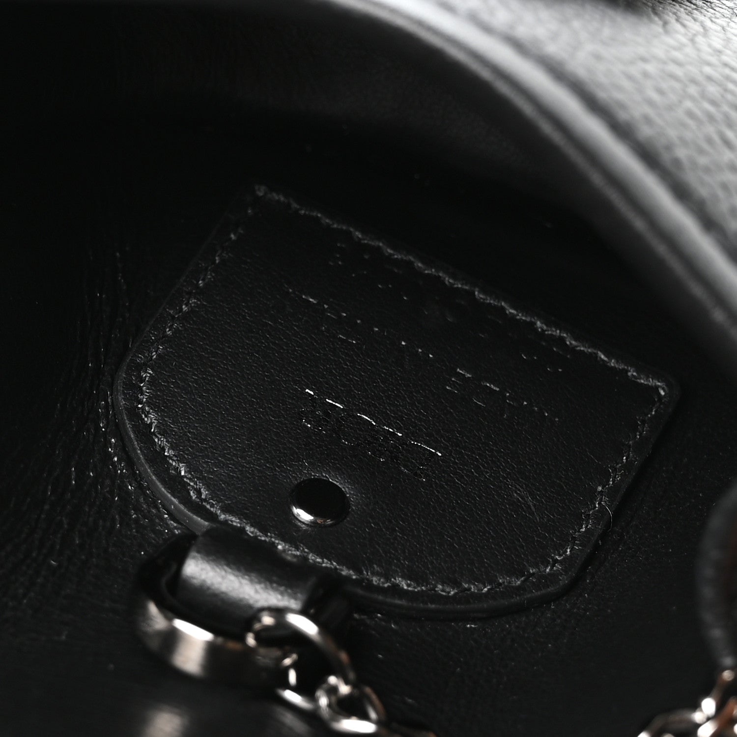 Christian Dior Grained Calfskin Nano Gallop Pouch Black 6 of 6