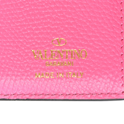 Valentino Garavani Grainy Calfskin VSling Compact Wallet Feminine Pink 6 of 9