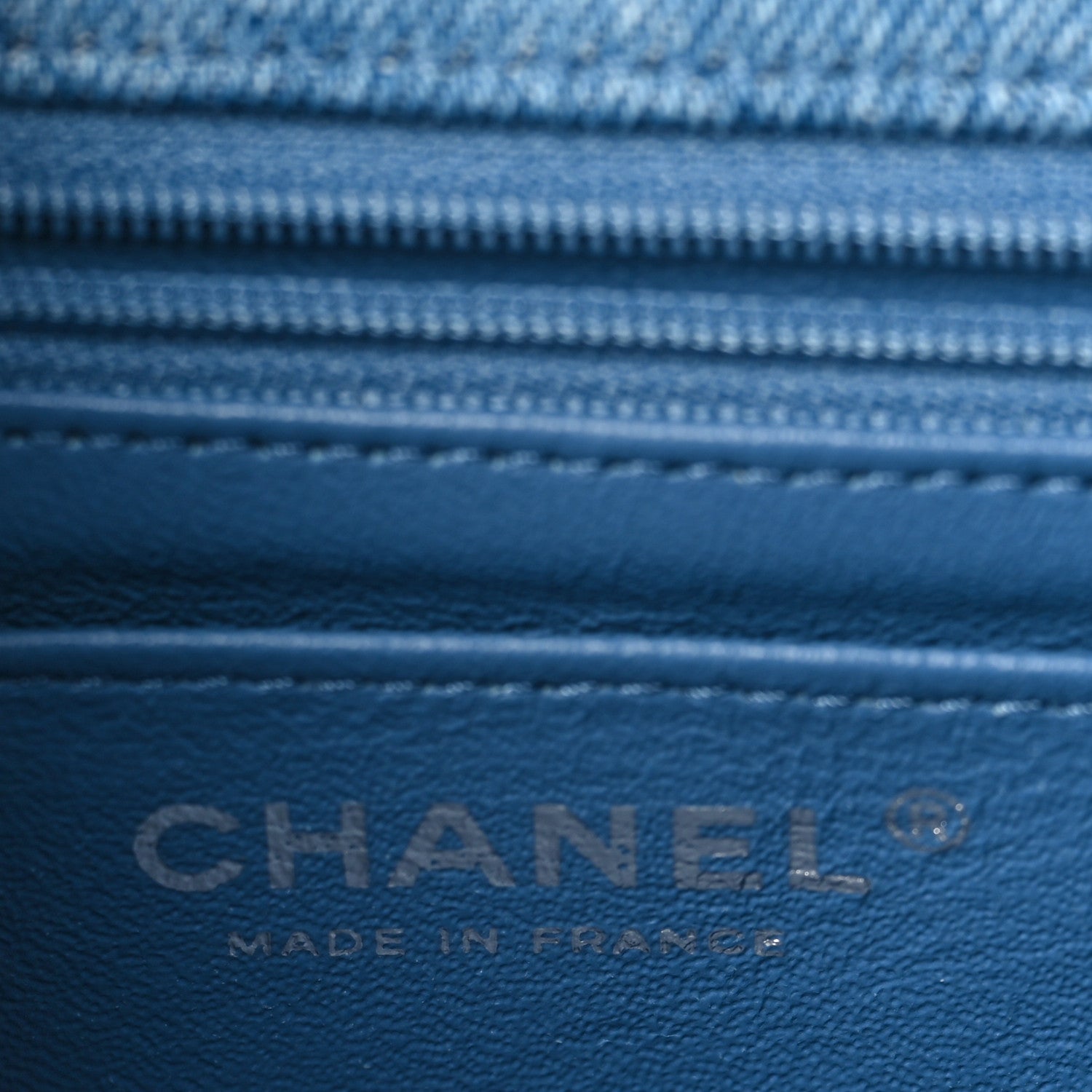 Chanel Denim Braided Medium Flap Bag Light Blue 6 of 9