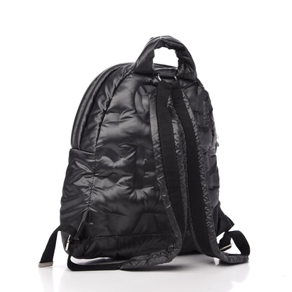 Chanel Nylon Embossed Small Doudoune Backpack Black 3 of 9