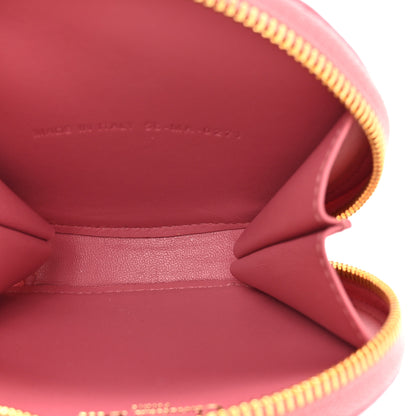 Christian Dior Calfskin Cannage Round Caro Pouch Pink Yarrow 5 of 10