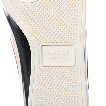 Gucci Patent Calfskin Crystal Womens Web Falacer Sneakers 36.5 Black 7 of 9
