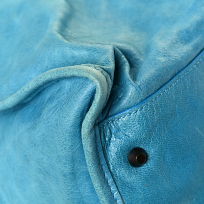 Balenciaga Agneau Classic Hardware Weekender Sky Blue 10 of 24