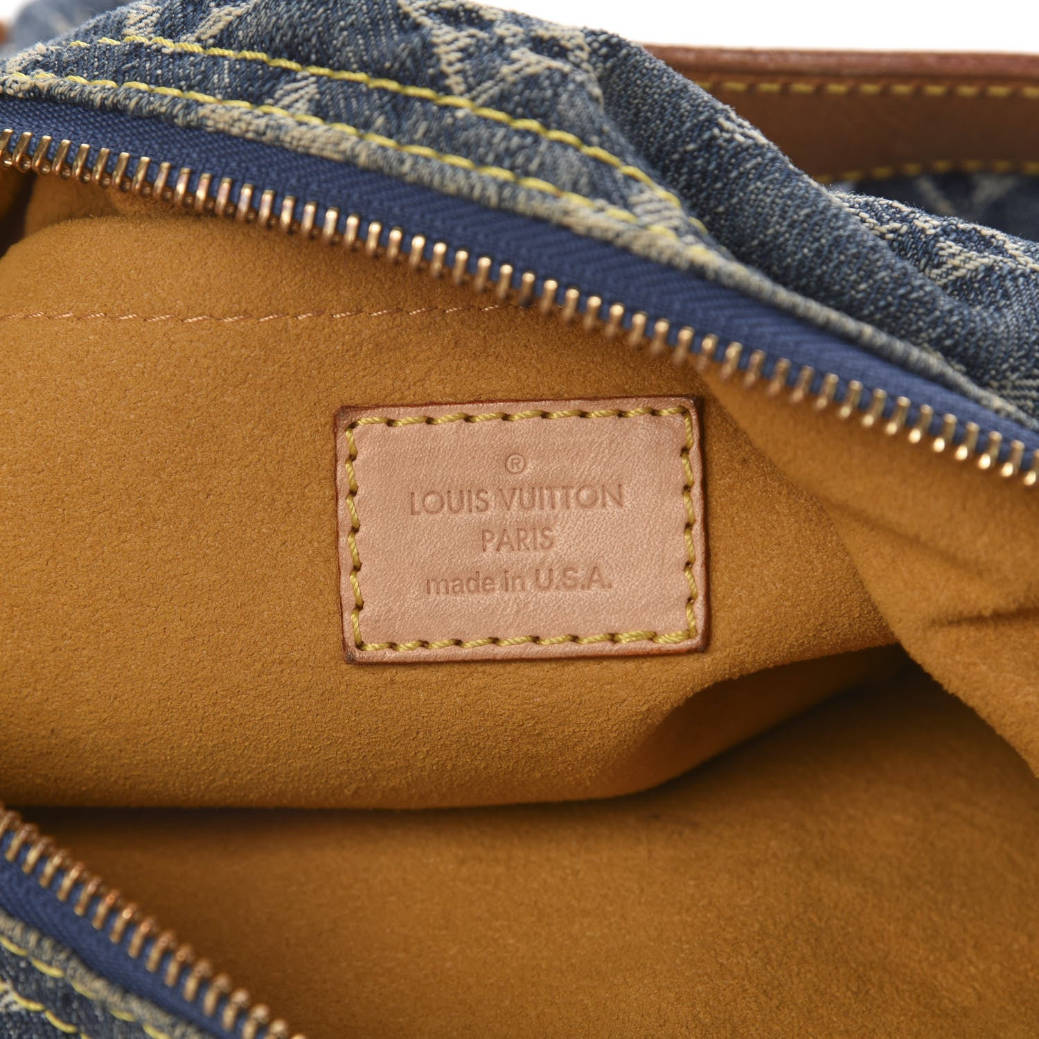 Louis Vuitton Monogram Denim Baggy PM Blue 6 of 12