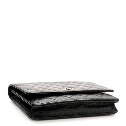 Chanel Caviar Quilted Wallet On Chain WOC Black 4 of 11