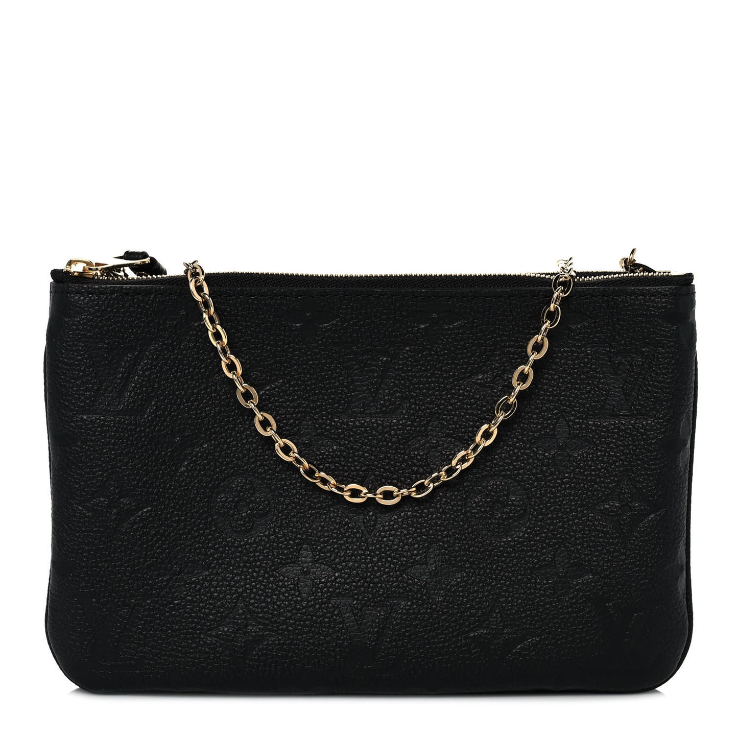 Empreinte Double Zip Pochette Black