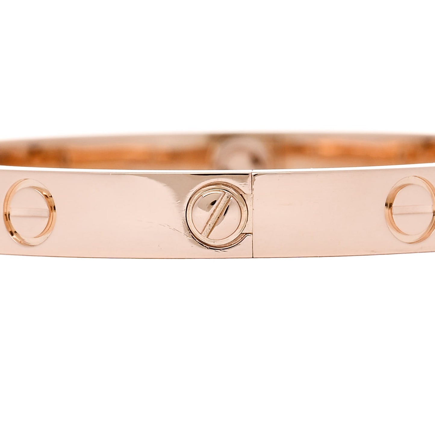 18K Pink Gold 4 Diamond LOVE Bracelet 16