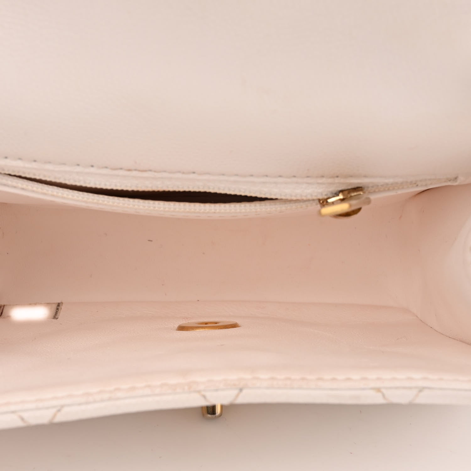 Chanel Caviar Quilted Mini Sweet Classic Flap White 5 of 11