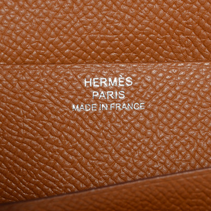 Hermes Epsom Bearn Gusset Wallet Gold 5 of 10